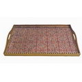 DAFNE RED RECTANGLE TRAY 18" x 12"